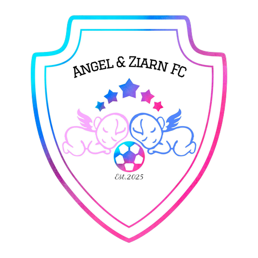 Angel & Ziarn club crest — custom teamwear by Peaq