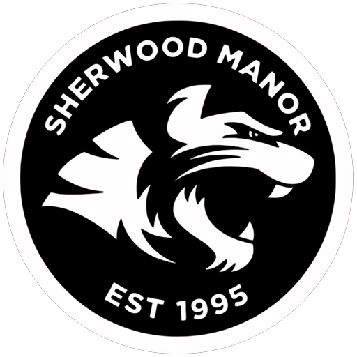 Sherwood Manor club crest — custom teamwear by Peaq