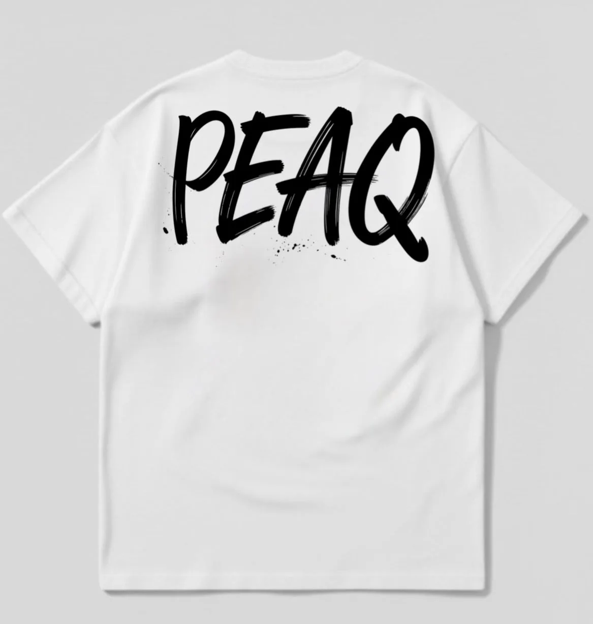 PEAQ “Signature Script” Oversized Tee - White — PEAQ apparel